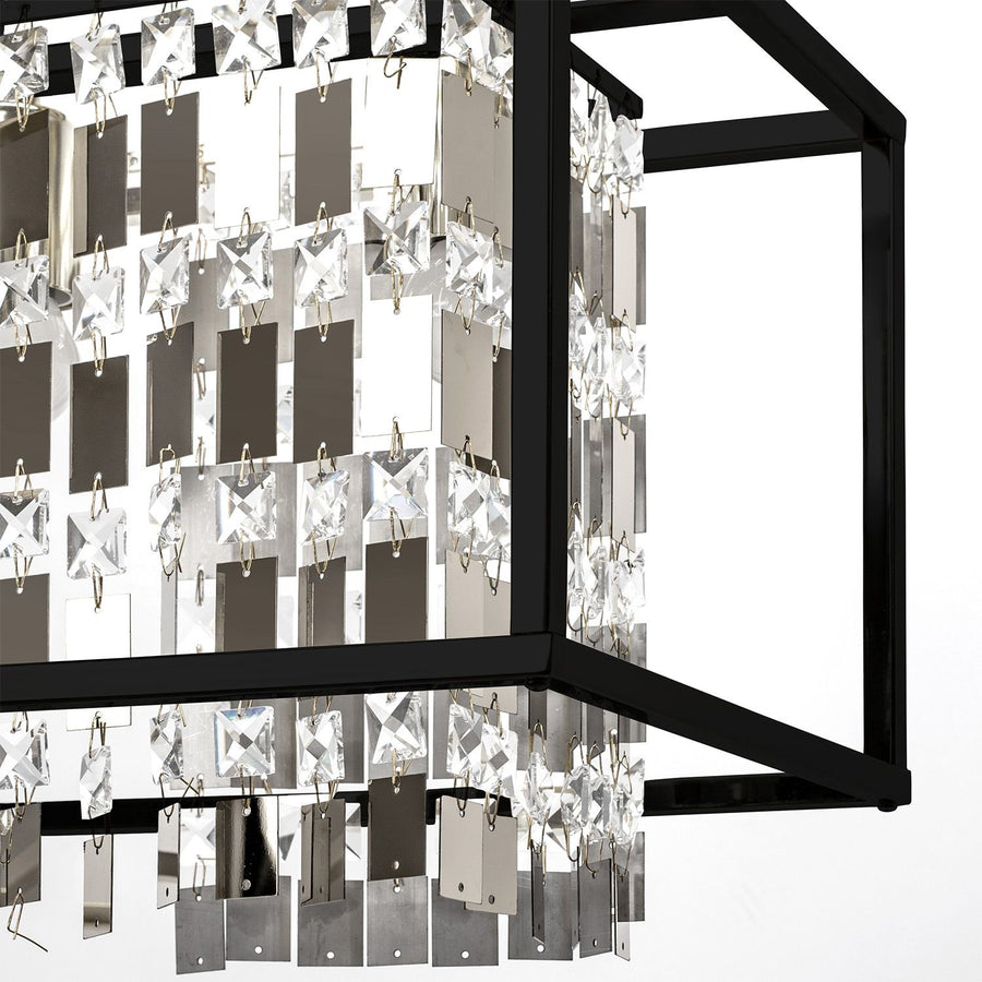 LAMPA KRYSZTAŁOWA WISZĄCA APP1112-4CP CZARNA