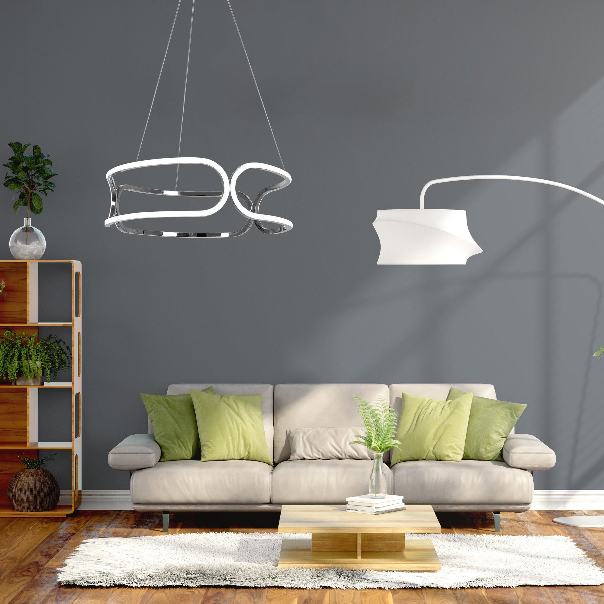 LAMPA SUFITOWA Z PILOTEM PLAFON LED APP792-CP  7