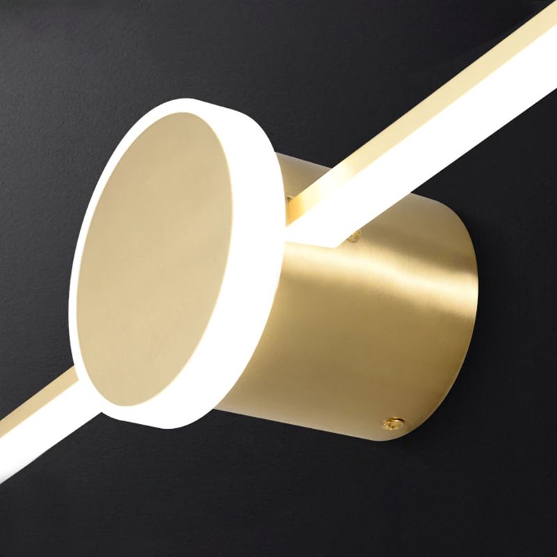 Kinkiet łazienkowy LED Round Gold 80cm APP844-1W