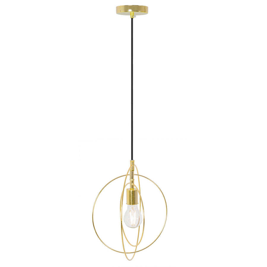 Lampa Sufitowa Metalowa Pierścieniowa APP286-1CP Złota