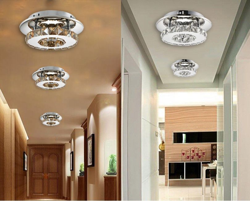 Lampa Sufitowa Kryształowa Plafon Glamour 8W APP407-C APP408-C