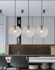 Lampa sufitowa wisząca szklana Lassi 20 cm app039-1cp Różowe Złoto