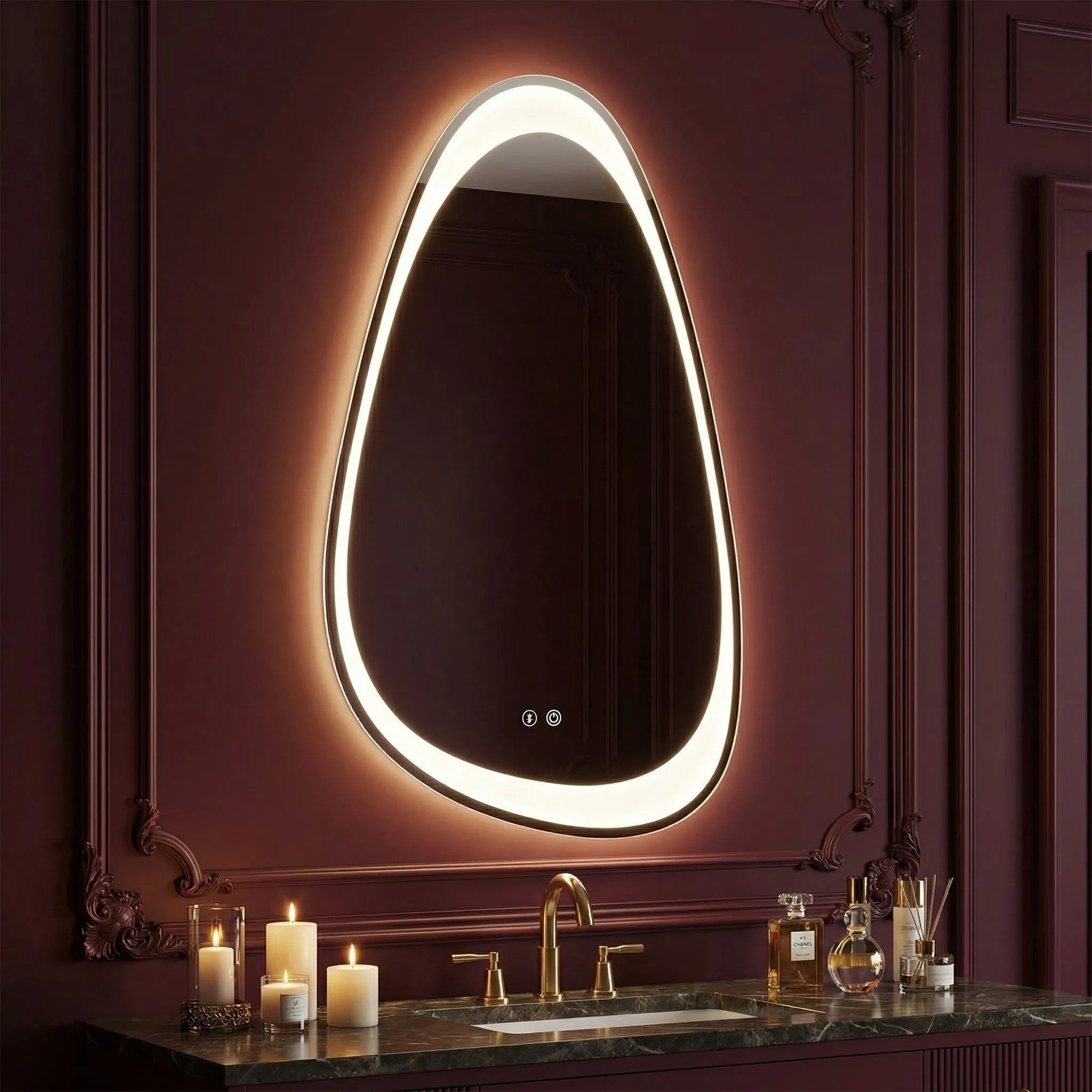 LUSTRO ŚCIENNE LED ART 90x50 cm  4