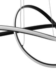 Lampa Sufitowa Wisząca Ring Nowoczesna LED + Pilot APP395-CP Czarna