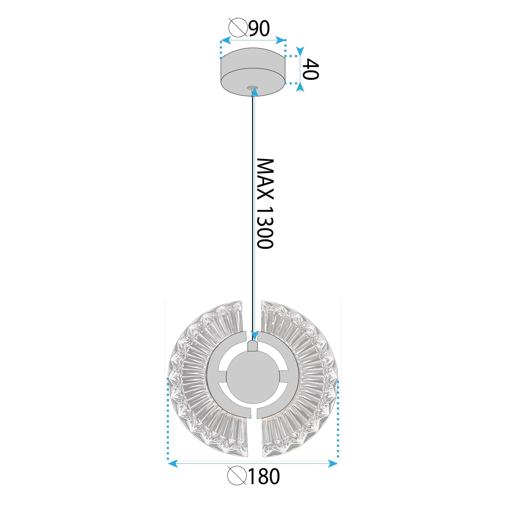 Lampa Sufitowa Wisząca Led Lhj108-2cp Złota  13