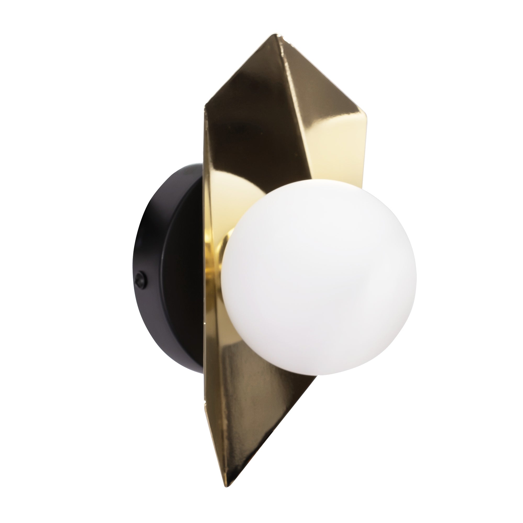 LAMPA ŚCIENNA KINKIET APP1411-W CZARNO/ZŁOTA  8