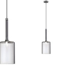 Lampa Sufitowa Wisząca Szklany Klosz APP1702-1CP Grey B  1