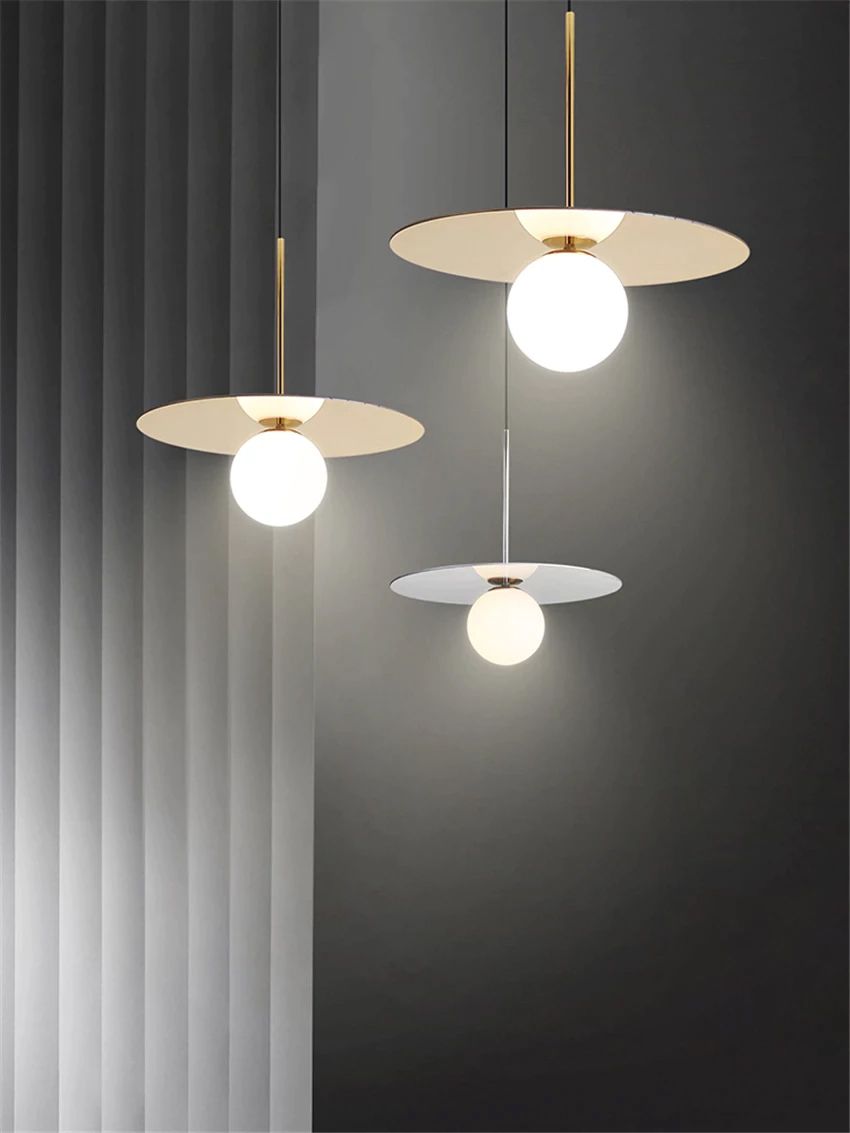 Lampa Wisząca klosz 10cm APP939-1CP Złota