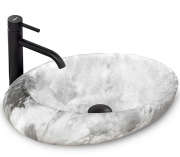 Umywalka nablatowa Rea Roxy C Stone L.GREY