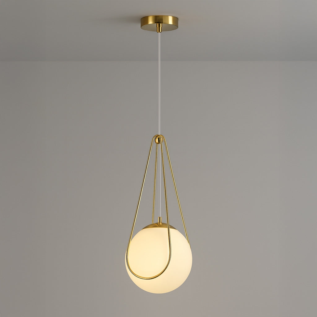 Lampa Sufitowa Wisząca APP1793-1CP 20cm Złota  2