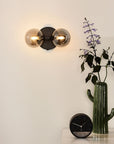 LAMPA ŚCIENNA KINKIET APP1162-2W  Czarny