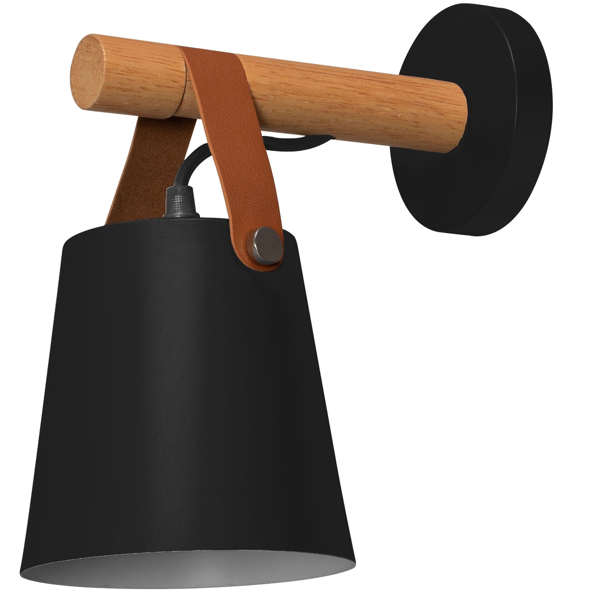 Lampa Kinkiet Ścienny Metalowy Z Paskiem APP466-1W Czarna  6