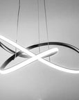 Lampa Sufitowa Wisząca Ring Nowoczesna LED + Pilot APP395-CP Czarna