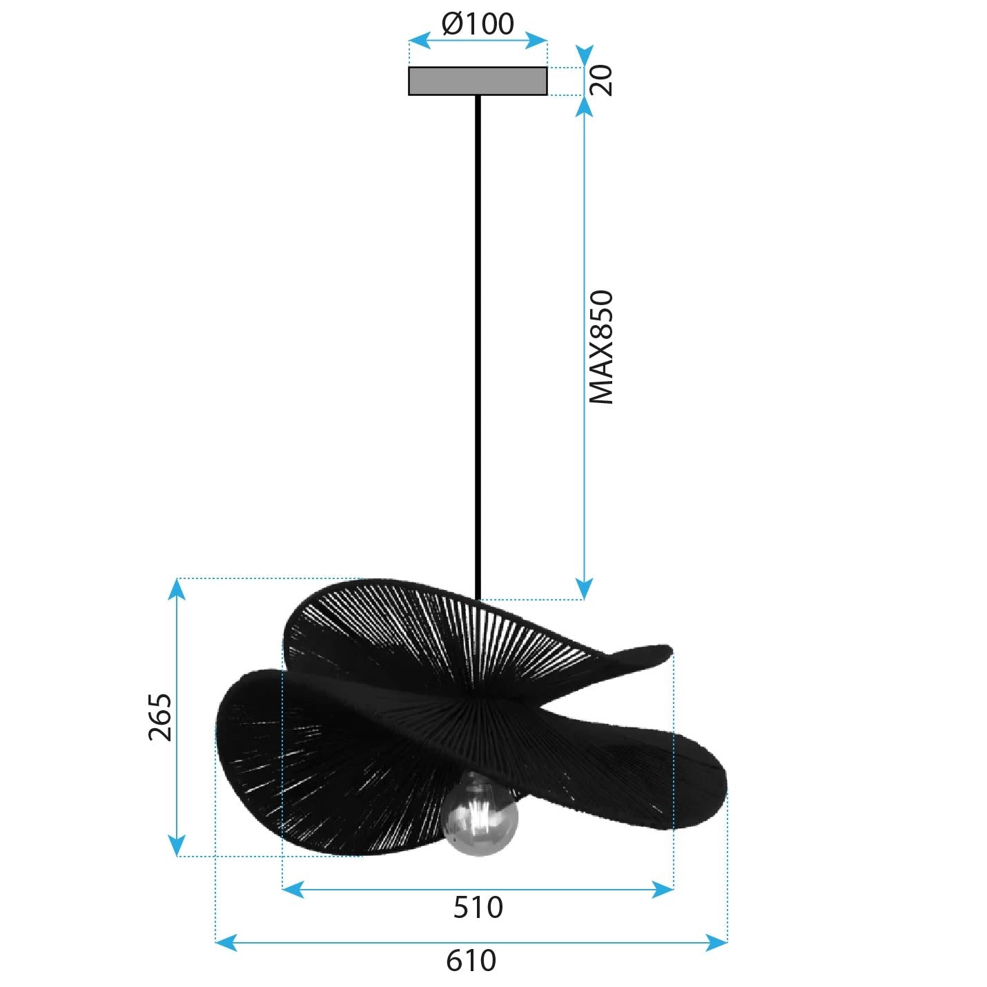 Lampa Sufitowa APP1828-1CP Nature  4