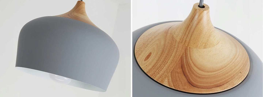 Lampa sufitowa wisząca pojedyncza Bari Szara