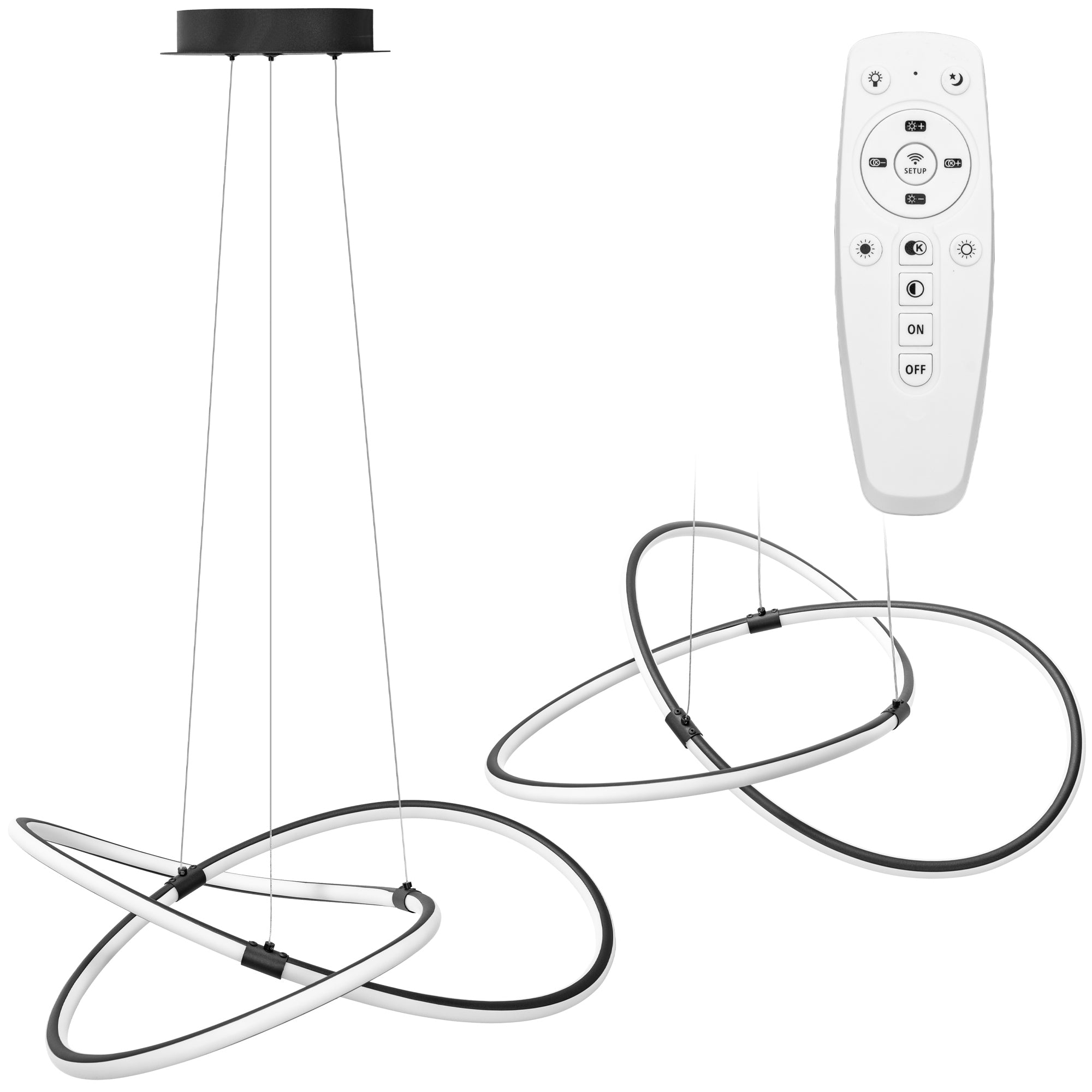 Lampa Wisząca APP1193-CP Czarna  1