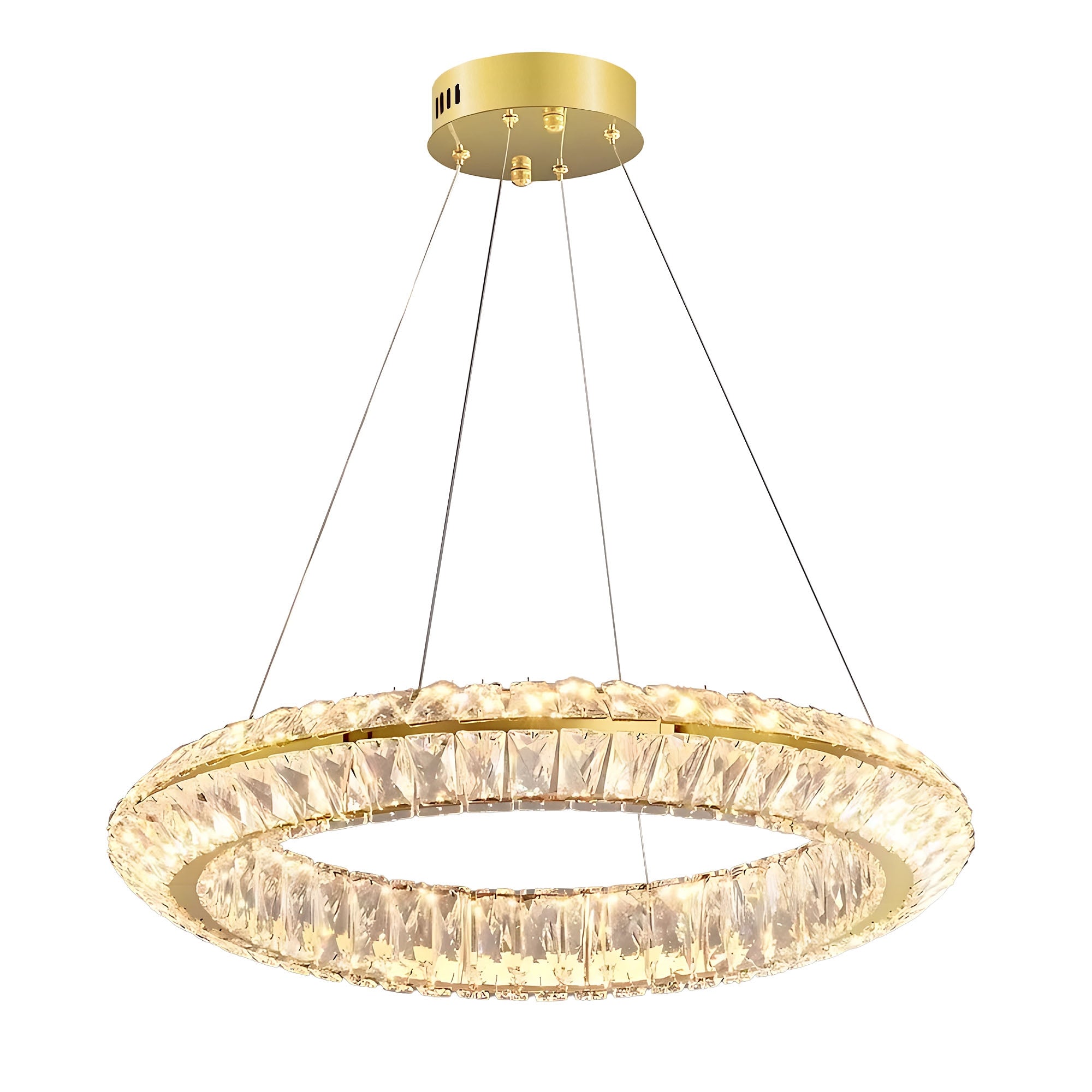 Lampa Sufitowa Wisząca Led App1768-cp Złota 60cm  1