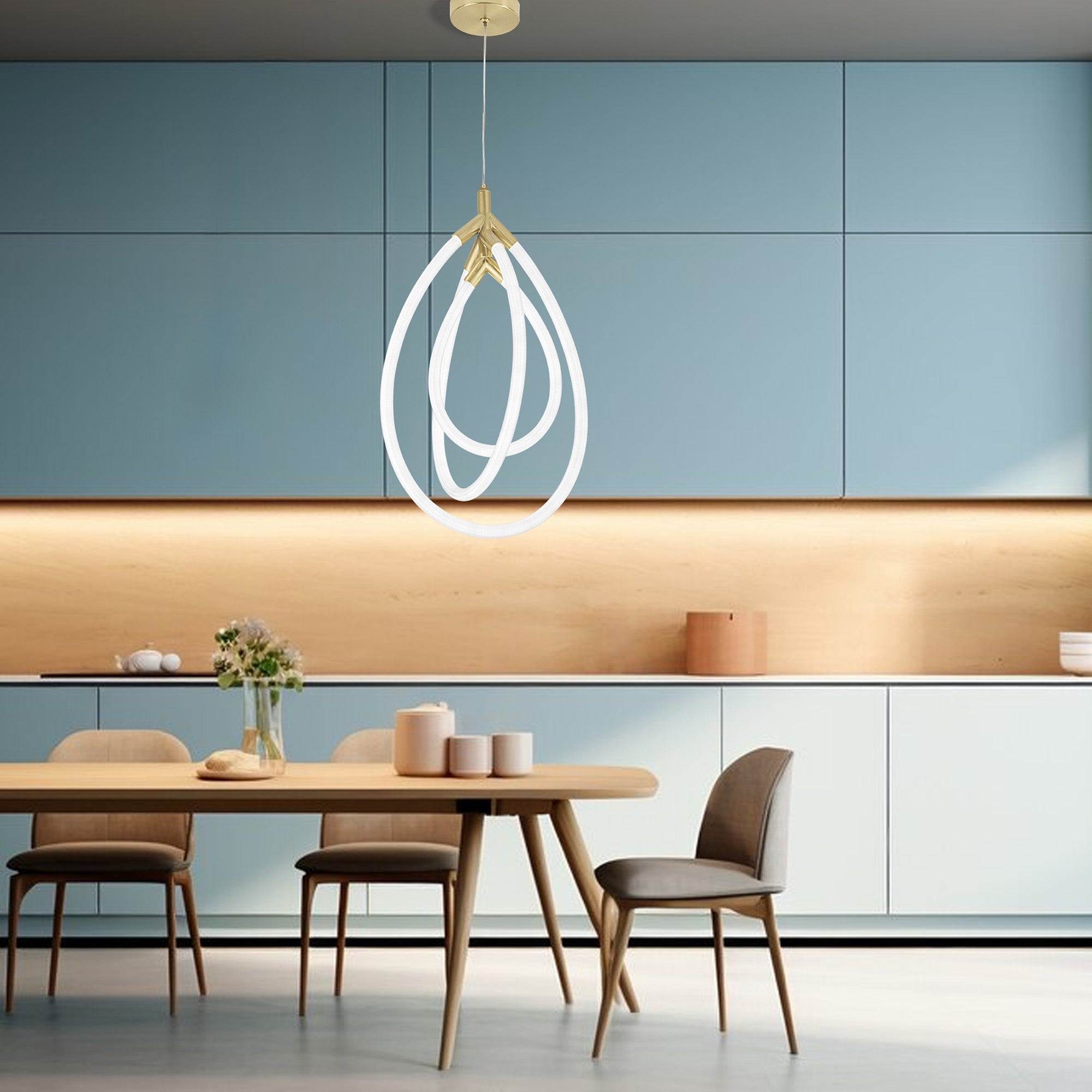 Lampa Wisząca Led G018-cp Złota  5