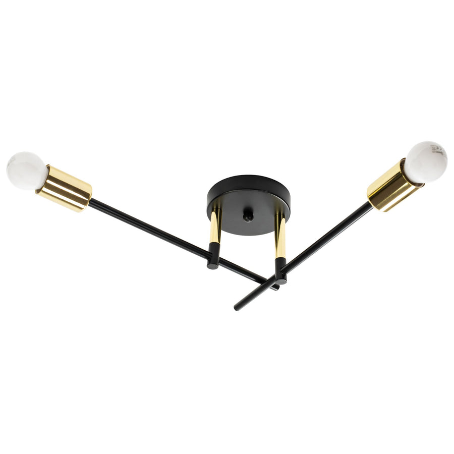 LAMPA ŚCIENNA KINKIET APP1119-2W Czarna