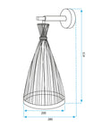 LAMPA ŚCIENNA KINKIET BOHO APP1340-1W