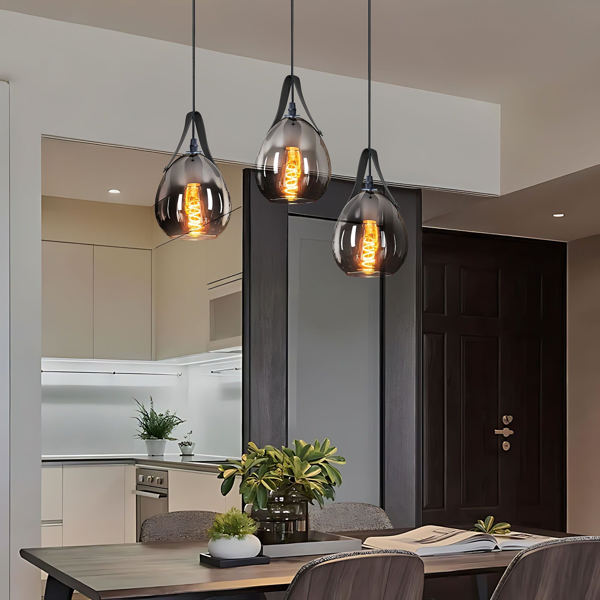 Lampa Wisząca APP1774-1CP Black Grey  8