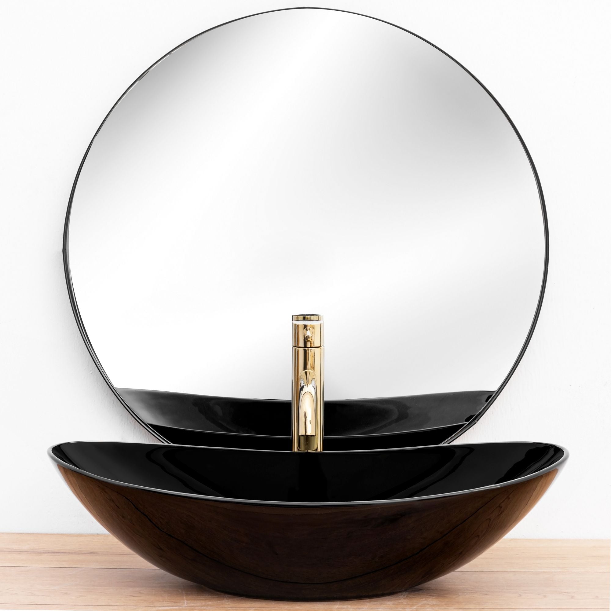 Umywalka Ceramiczna Nablatowa Royal 60 Black
