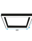 Lampa sufitowa plafon APP1284-C Czarna