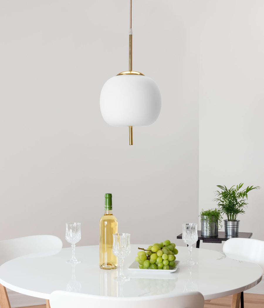 Lampa Sufitowa Wisząca Szklana Kula APP669-1CP Złota