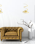 LAMPA ŚCIENNA KINKIET LED SPRING UP APP830-W Złota