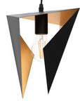 LAMPA SUFITOWA TRÓJKĄTNA GEOMETRYCZNA APP253-1CP CZARNA  9