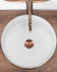 Umywalka nablatowa Rea Sami Brush Rose Gold