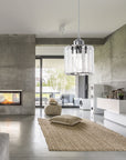 Lampa Sufitowa Kryształ APP508-1CP Srebrna