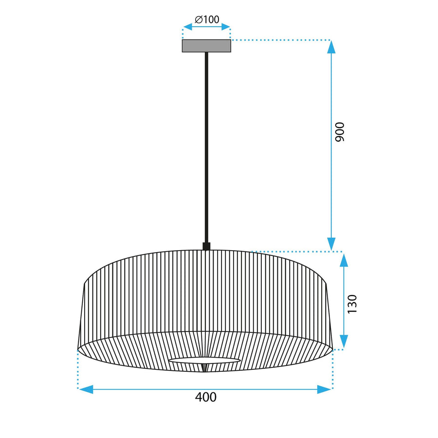Lampa Wisząca Boho APP1295-1CP Brązowa