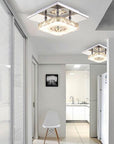Lampa Sufitowa Kryształowa Kwadratowa Plafon Glamour 8W APP405-C APP406-C  2
