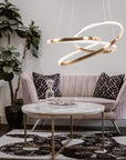 Lampa Wisząca Led G005-cp Złota  2