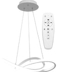 Lampa Sufitowa Wisząca Ring Nowoczesna LED + Pilot APP392-CP Biała