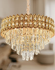 Lampa Wisząca z Kryształami G058-CP 60CM ZŁOTA  5