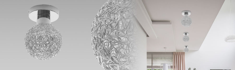 Lampa Wisząca Plafon Metalowa  APP670-1C CHROM