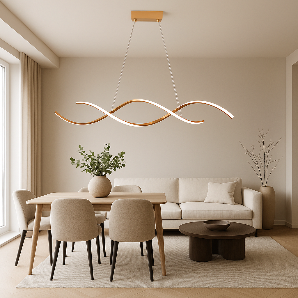 Lampa Wisząca Sufitowa Led Lhj021-cp Jasne Różowe Złoto  7