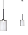 Lampa Sufitowa Wisząca Szklany Klosz APP1703-1CP Grey C  1