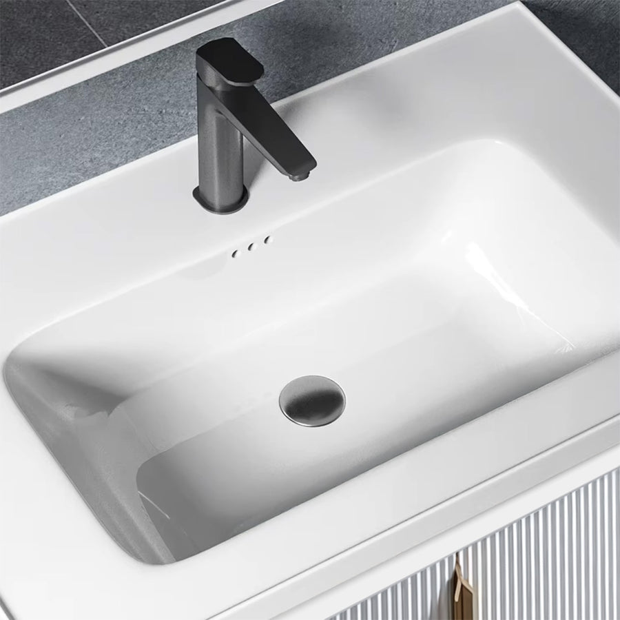 Zestaw Mebli Łazienkowych Z Umywalką Astor 60cm Biały  3