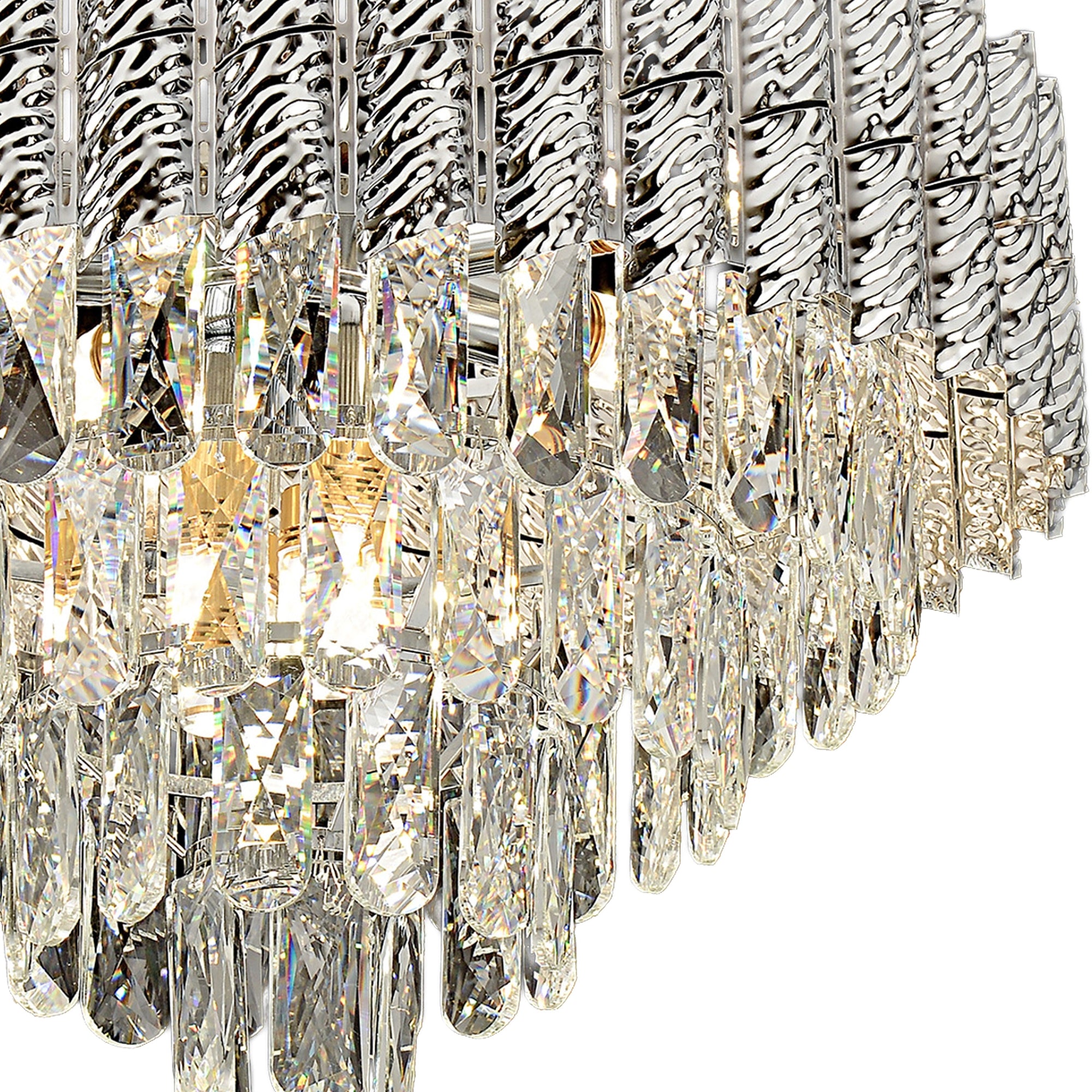 Lampa Wisząca Z Kryształami G055-cp 50cm Chrom  5