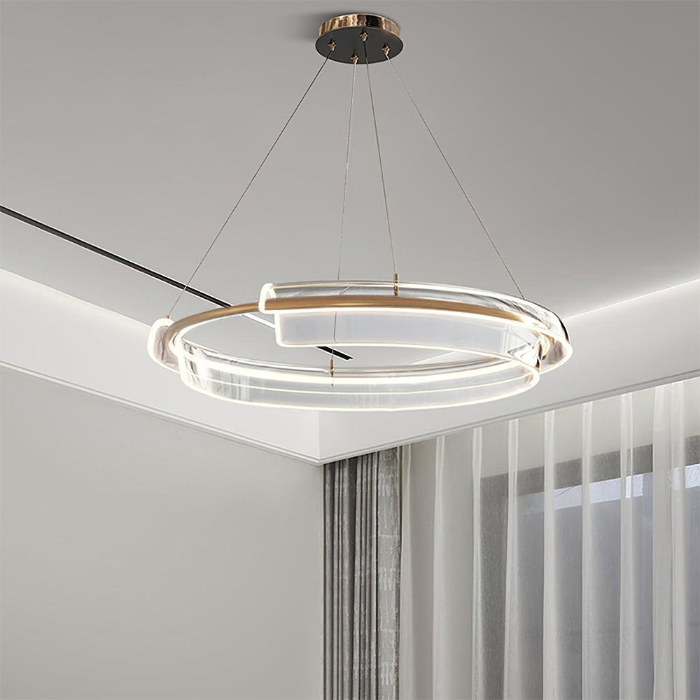 Lampa Sufitowa Wisząca Led App1672-cp Gold  5
