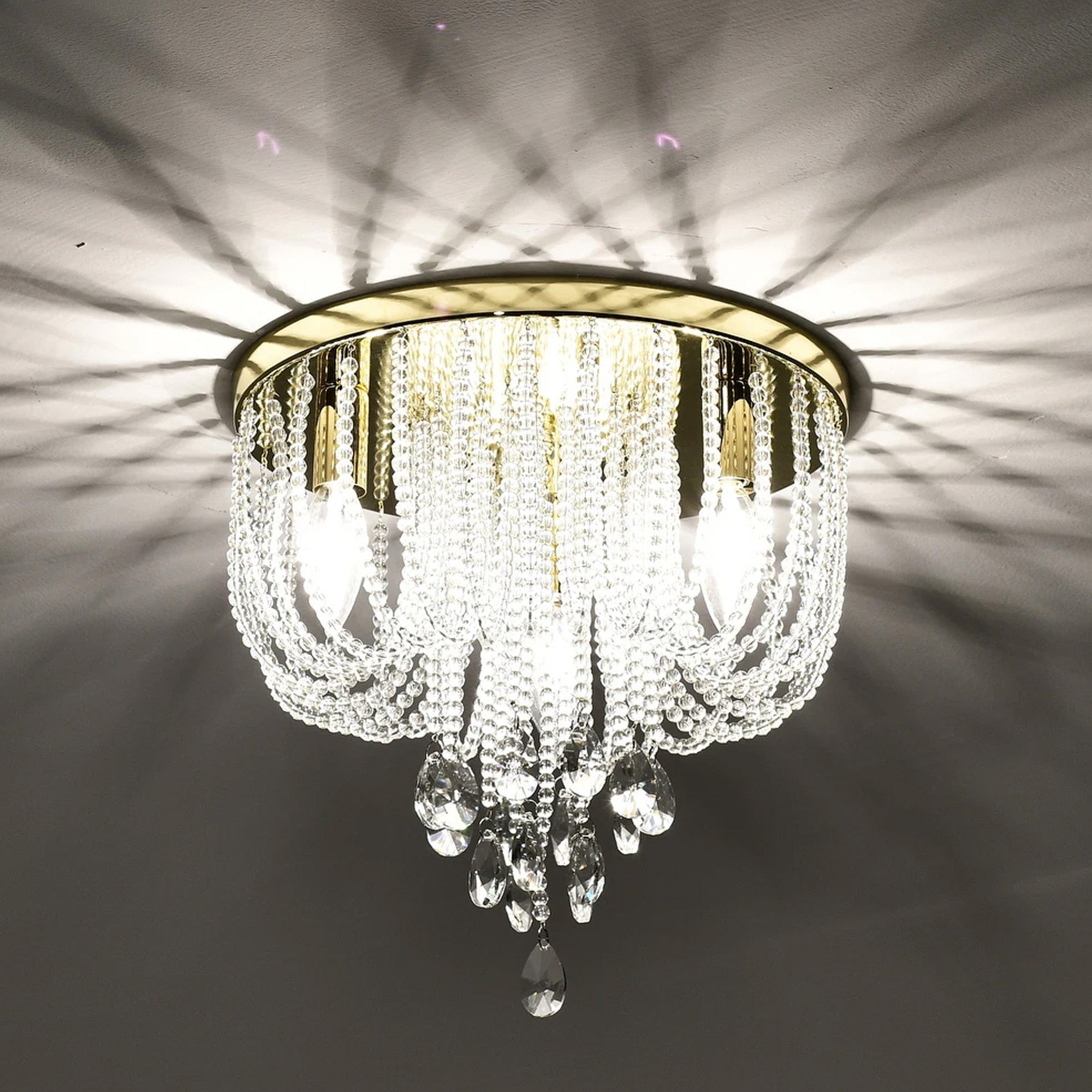 Lampa kryształowa plafon APP1625-3C  5