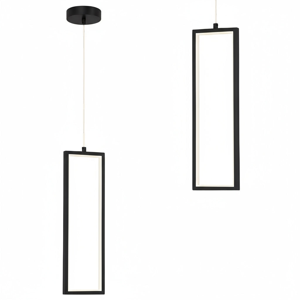 LAMPA SUFITOWA WISZĄCA LED LHJ083-1CP CZARNA  1
