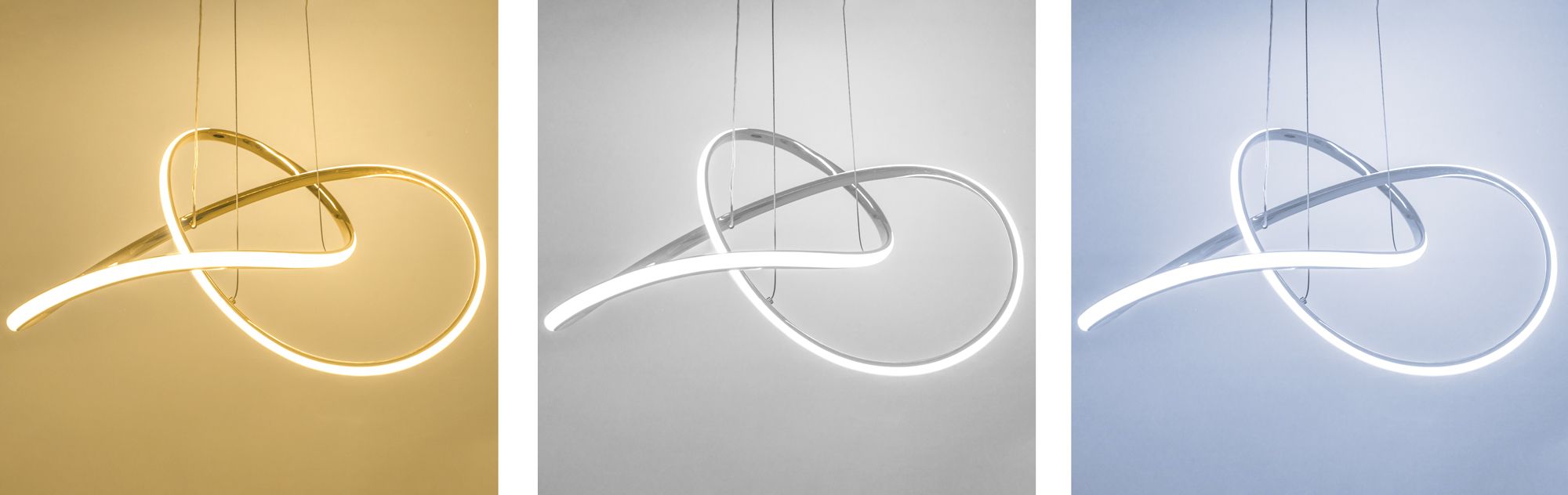 LAMPA SUFITOWA WISZĄCA RING NOWOCZESNA LED + PILOT APP393-CP CHROM
