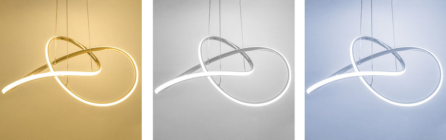 LAMPA SUFITOWA WISZĄCA RING NOWOCZESNA LED + PILOT APP393-CP CHROM
