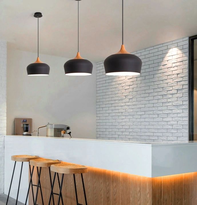 Lampa sufitowa wisząca Bari APP181-1CP Czarna