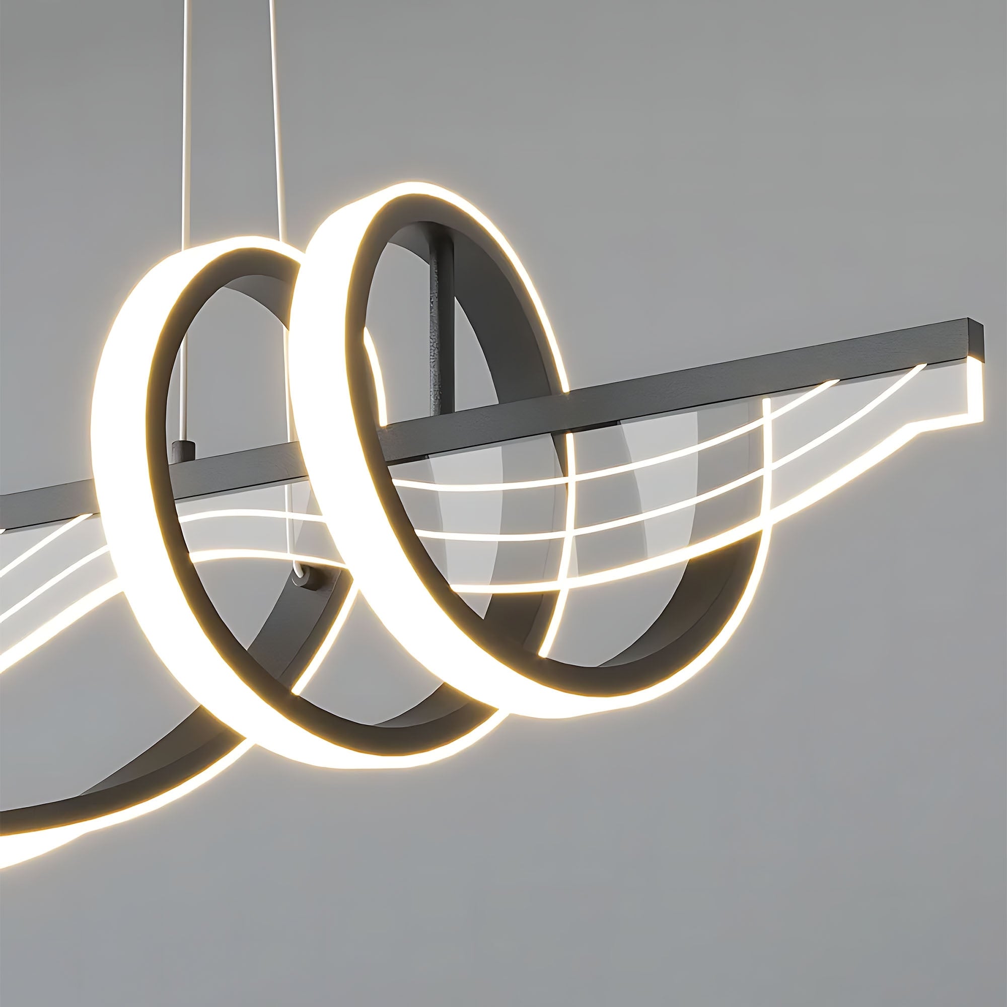 Lampa Wisząca Led Lhj041-cp 100 Cm Czarna  11