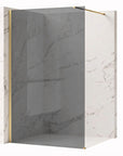 Kabina prysznicowa Walk-In Rea Flexi Grey / Brush Gold 120  2